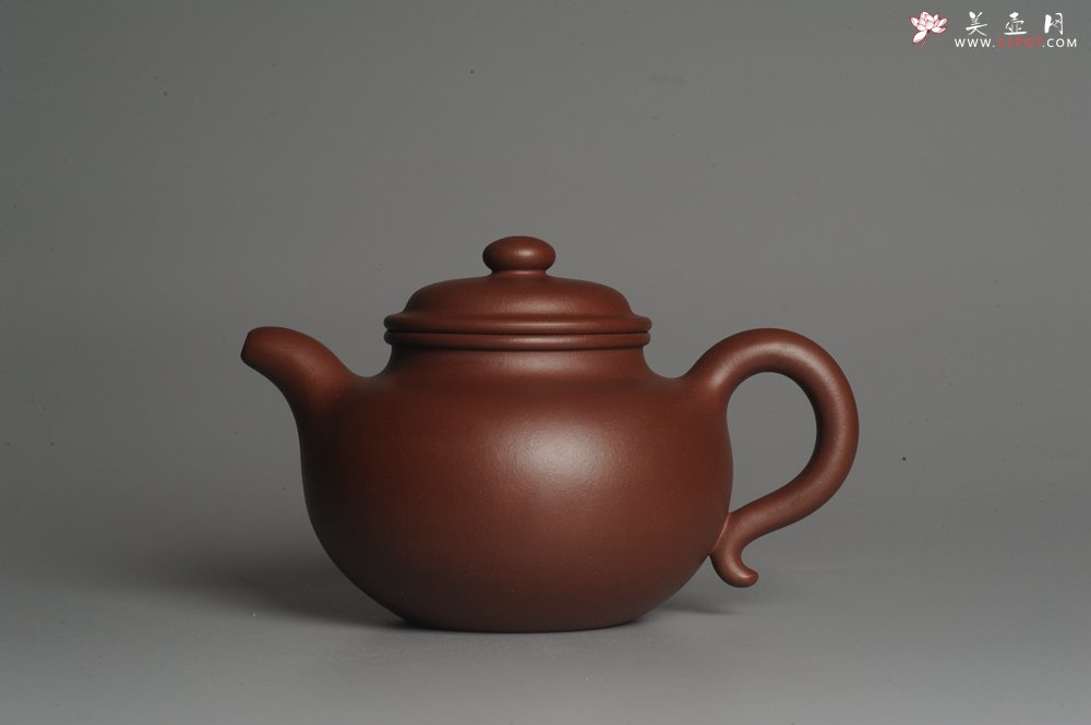 紫砂壶图片：实力派杨欣橙老师全手工大亨莲子 本色清水泥 深得老味 古韵悠悠 - 全手工紫砂壶网