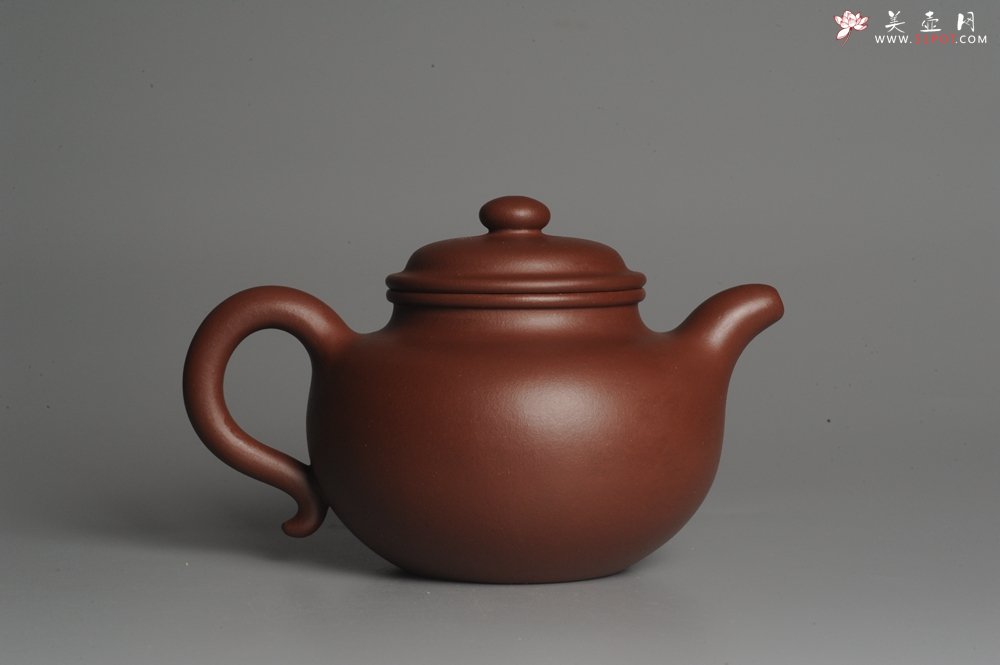 紫砂壶图片：实力派杨欣橙老师全手工大亨莲子 本色清水泥 深得老味 古韵悠悠 - 全手工紫砂壶网