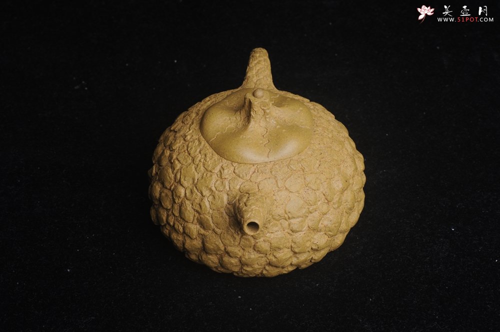 紫砂壶图片：美壶特惠 全手工黄段供春壶 肌理有老树瘿的感觉 灰常赞 - 全手工紫砂壶网