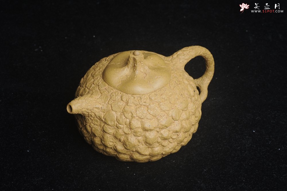 紫砂壶图片：美壶特惠 全手工黄段供春壶 肌理有老树瘿的感觉 灰常赞 - 全手工紫砂壶网