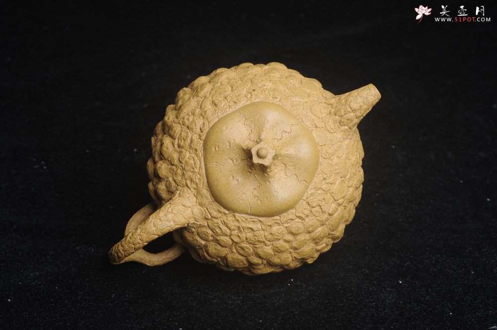 紫砂壶图片：美壶特惠 全手工黄段供春壶 肌理有老树瘿的感觉 灰常赞 - 全手工紫砂壶网