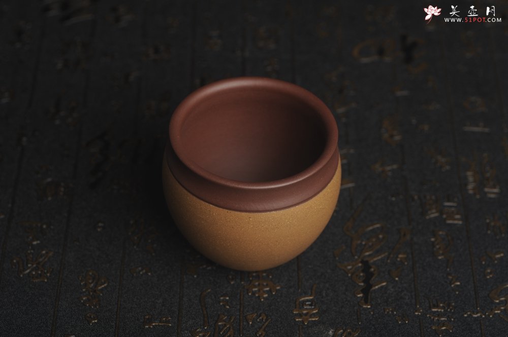 紫砂壶图片：美杯国庆特惠 精品好泥好工雅致特厚实缸杯主人杯二式 - 全手工紫砂壶网