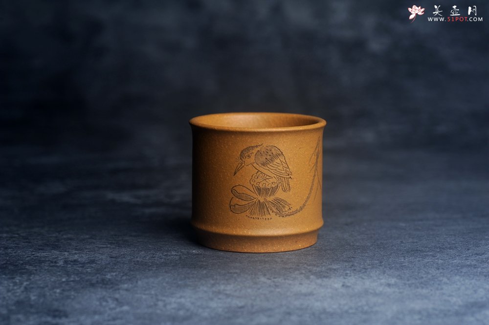 紫砂壶图片：美杯特惠 优质段泥精致清趣杯 主人杯 装饰文雅 - 全手工紫砂壶网