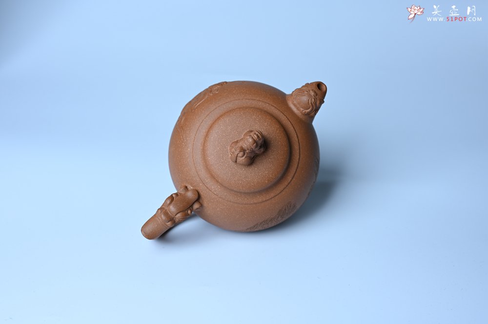 紫砂壶图片：美壶特惠 精致降坡泥祥瑞壶 茶人醉爱 - 全手工紫砂壶网