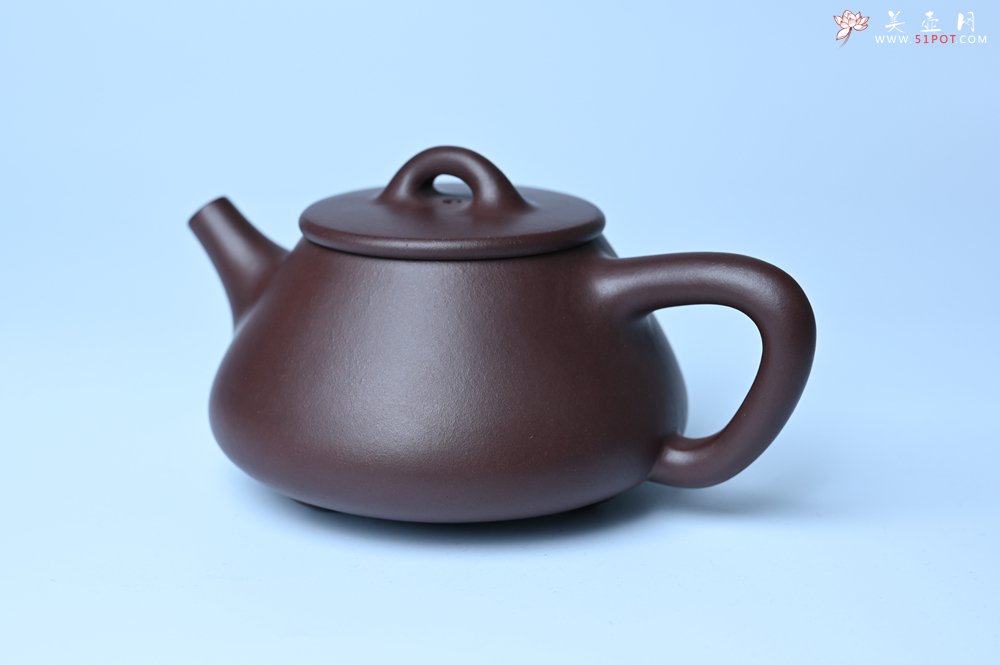 紫砂壶图片：潜力股周小培 特好全手工底槽清平盖石瓢茶壶  壶特好 期待与亲结缘 - 全手工紫砂壶网