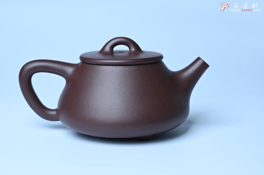 紫砂壶图片：潜力股周小培 特好全手工底槽清平盖石瓢茶壶  壶特好 期待与亲结缘 - 全手工紫砂壶网