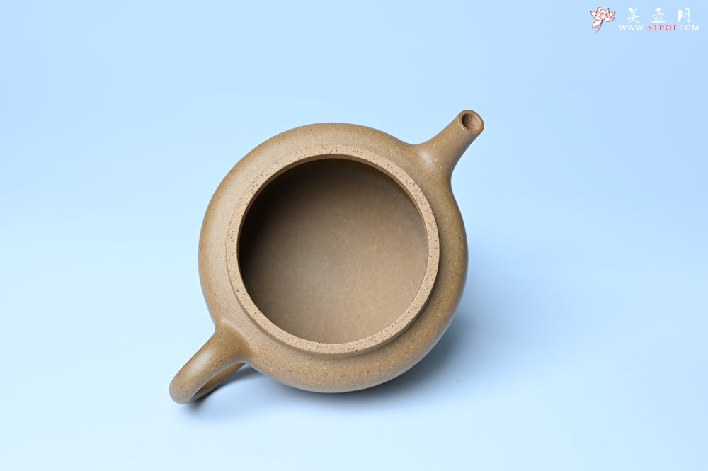 紫砂壶图片：美壶特惠全手工紫砂壶特好段泥桑扁壶 茶壶 茶具 单壶 - 全手工紫砂壶网