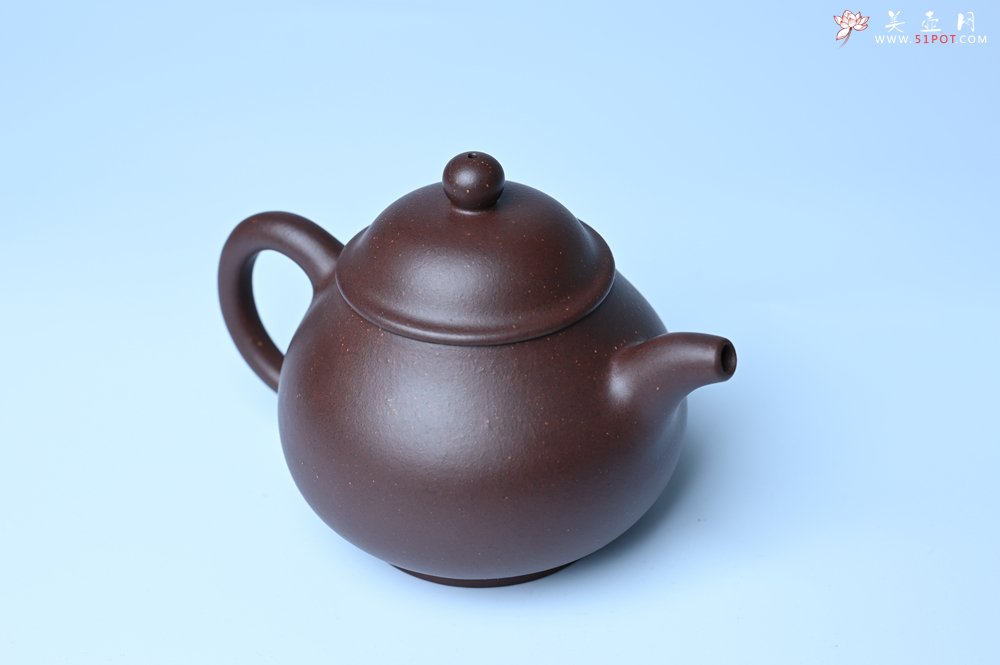 紫砂壶图片：美壶特惠 潜力股王老师 全手工刹凹成型单片拍打老紫泥潘壶 - 全手工紫砂壶网
