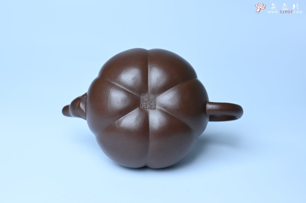 紫砂壶图片：美壶特惠 特好老紫泥南瓜壶 肌理丰富生动 茶人醉爱 - 全手工紫砂壶网