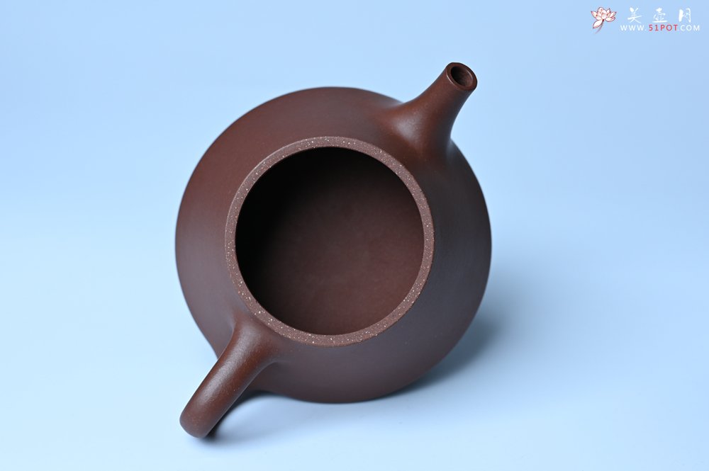 紫砂壶图片：口盖略宽 美壶特惠 好紫泥曲石瓢 喜欢小品的来 性价比高 - 全手工紫砂壶网