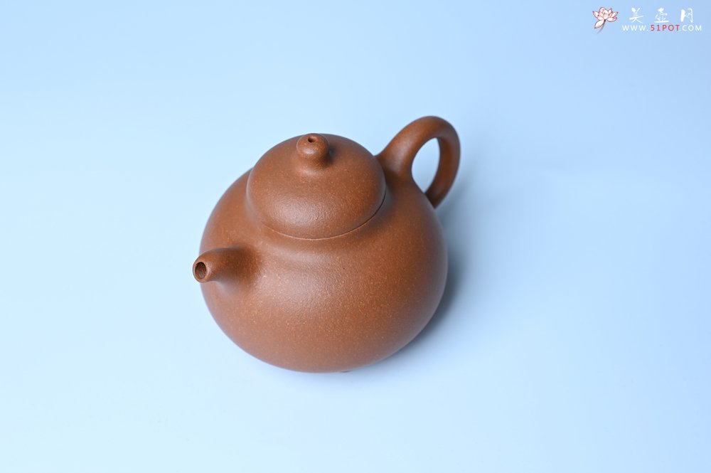 紫砂壶图片：美壶特惠 优质红降坡泥乳鼎壶 茶人醉爱 - 全手工紫砂壶网