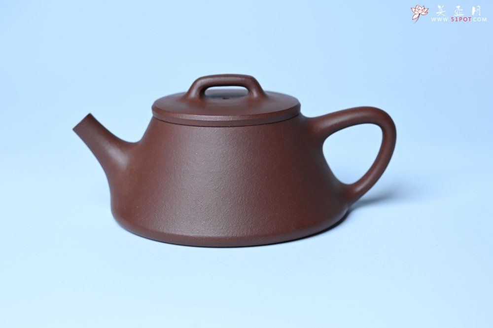 紫砂壶图片：口盖略宽 美壶特惠 好紫泥曲石瓢 喜欢小品的来 性价比高 - 全手工紫砂壶网