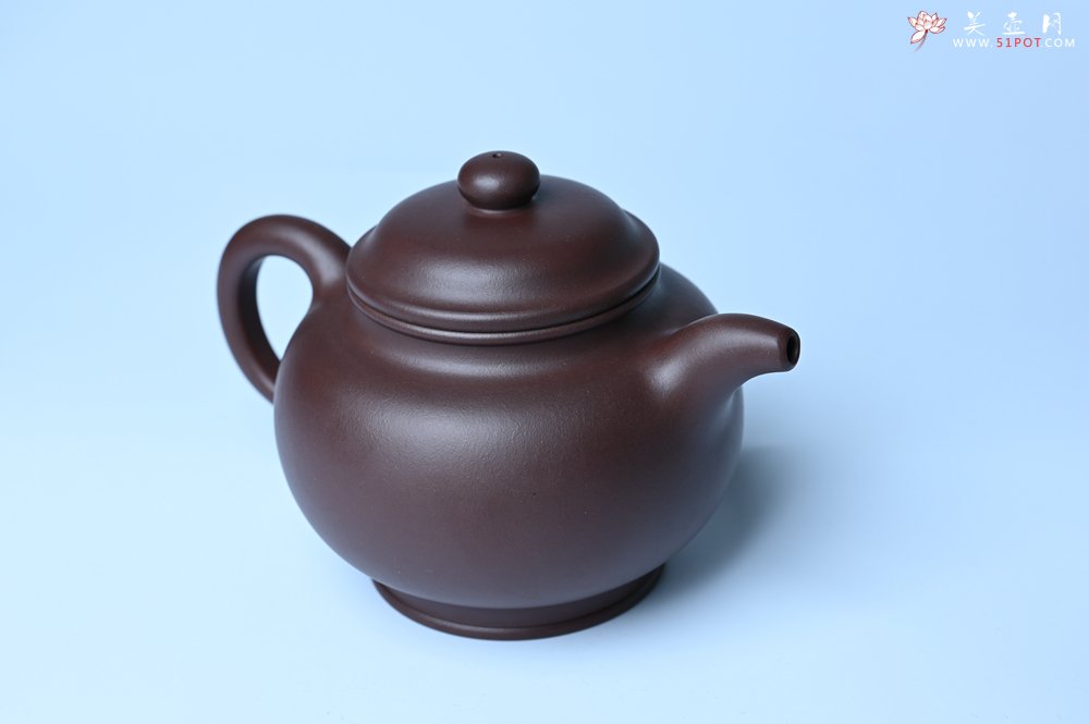 紫砂壶图片：潜力股王老师 美壶特惠 老紫泥全手工大亨掇只壶 - 全手工紫砂壶网