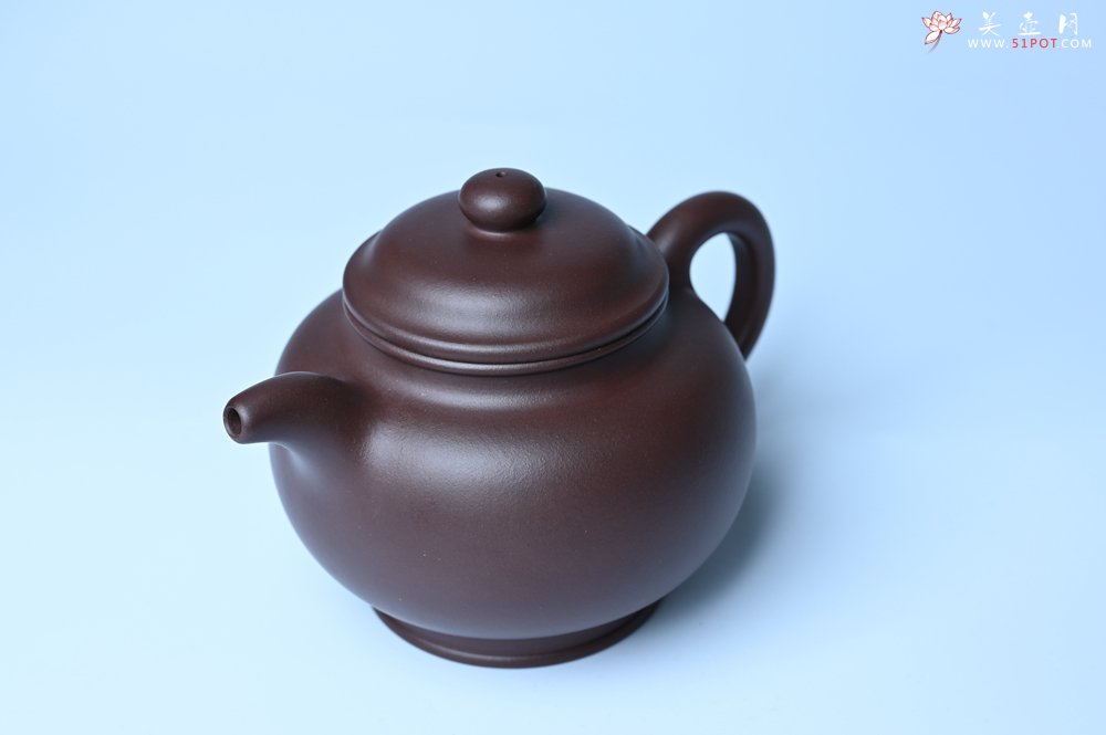 紫砂壶图片：潜力股王老师 美壶特惠 老紫泥全手工大亨掇只壶 - 全手工紫砂壶网