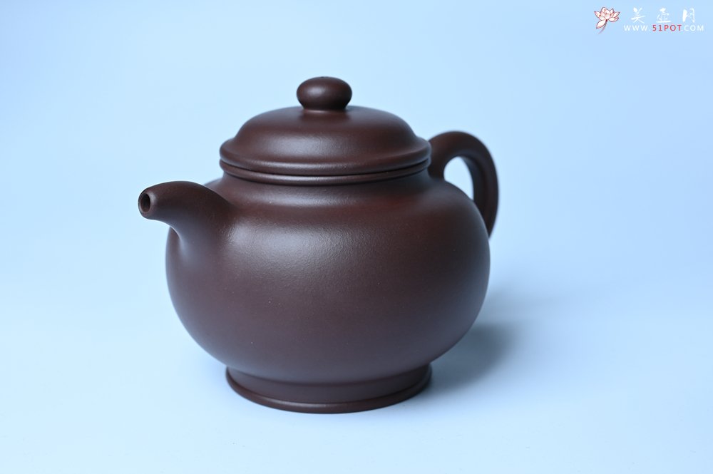 紫砂壶图片：潜力股王老师 美壶特惠 老紫泥全手工大亨掇只壶 - 全手工紫砂壶网