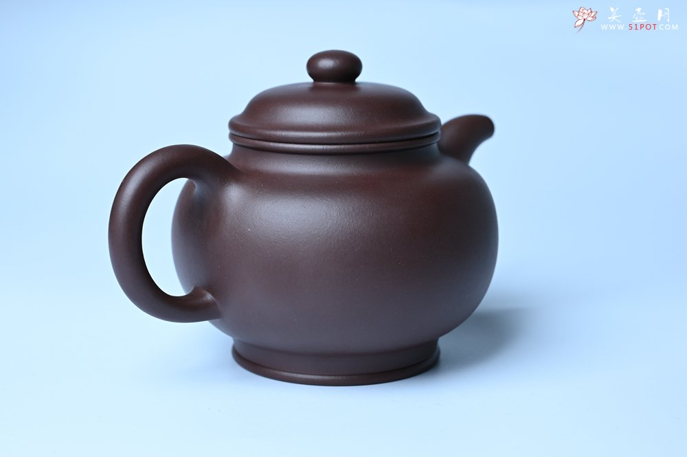 紫砂壶图片：潜力股王老师 美壶特惠 老紫泥全手工大亨掇只壶 - 全手工紫砂壶网