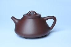 紫砂壶图片：美壶特惠 特好老紫泥子冶石瓢 - 全手工紫砂壶网