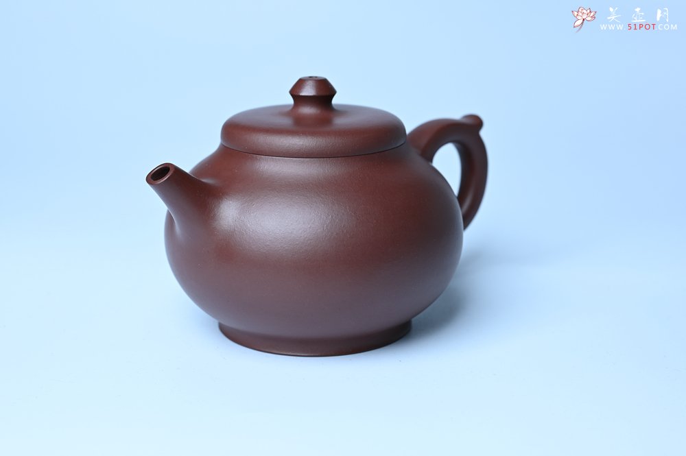 紫砂壶图片：潜力股周小培老师 4号井深井红皮龙全手工修德壶 养后特润 期待与您结缘 - 全手工紫砂壶网
