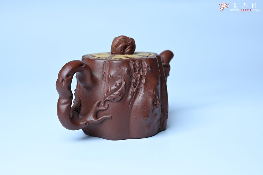 紫砂壶图片：美壶特惠 精品底槽青全手工留痕壶 细节生动 - 全手工紫砂壶网
