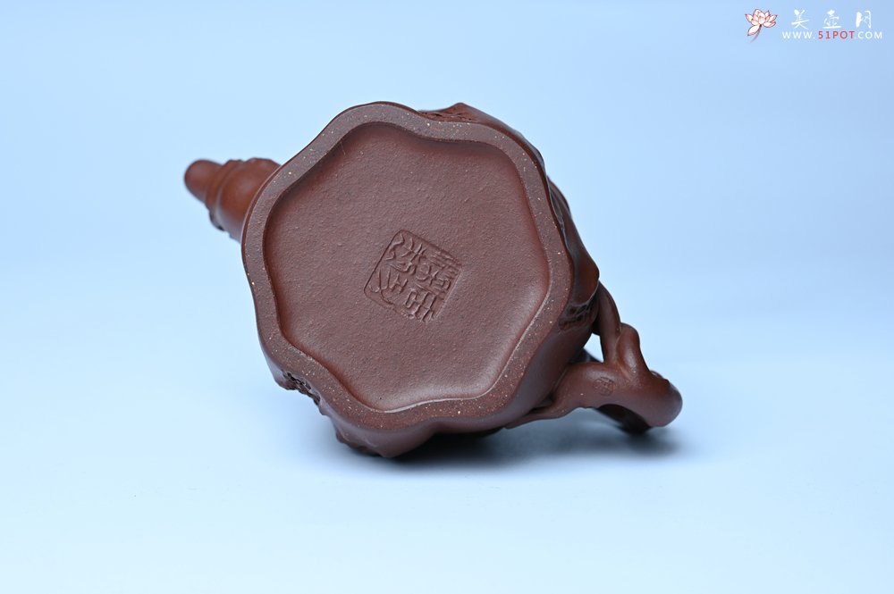 紫砂壶图片：美壶特惠 精品底槽青全手工留痕壶 细节生动 - 全手工紫砂壶网