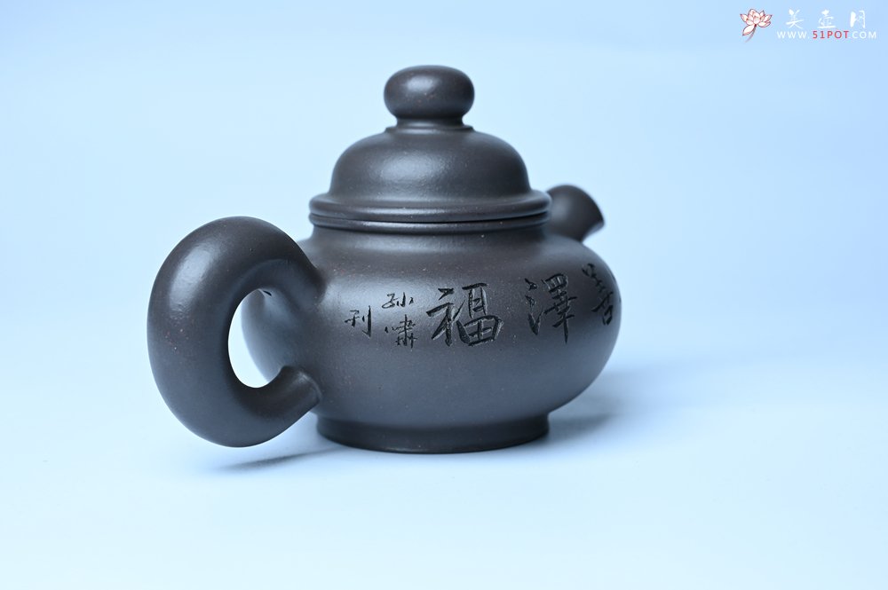 紫砂壶图片：美壶特惠 手工手制紫砂壶特好青灰泥松鼠壶 茶壶 茶具 单壶 - 全手工紫砂壶网