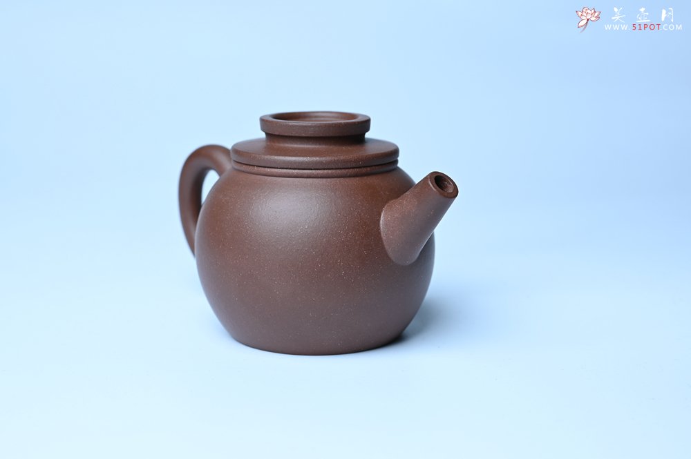 紫砂壶图片：美壶特惠 精致黑星红拼紫泥（家藏限量）巨轮小壶 茶人醉爱 - 全手工紫砂壶网