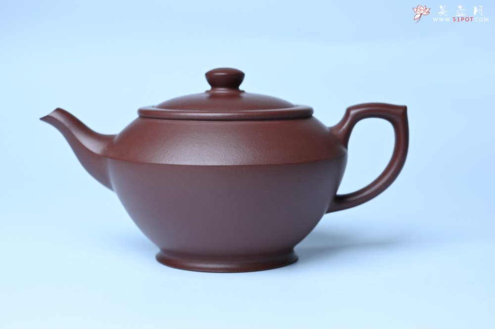 紫砂壶图片：潜力股周小培老师 4号井深井红皮龙 全手工汉云壶 - 全手工紫砂壶网