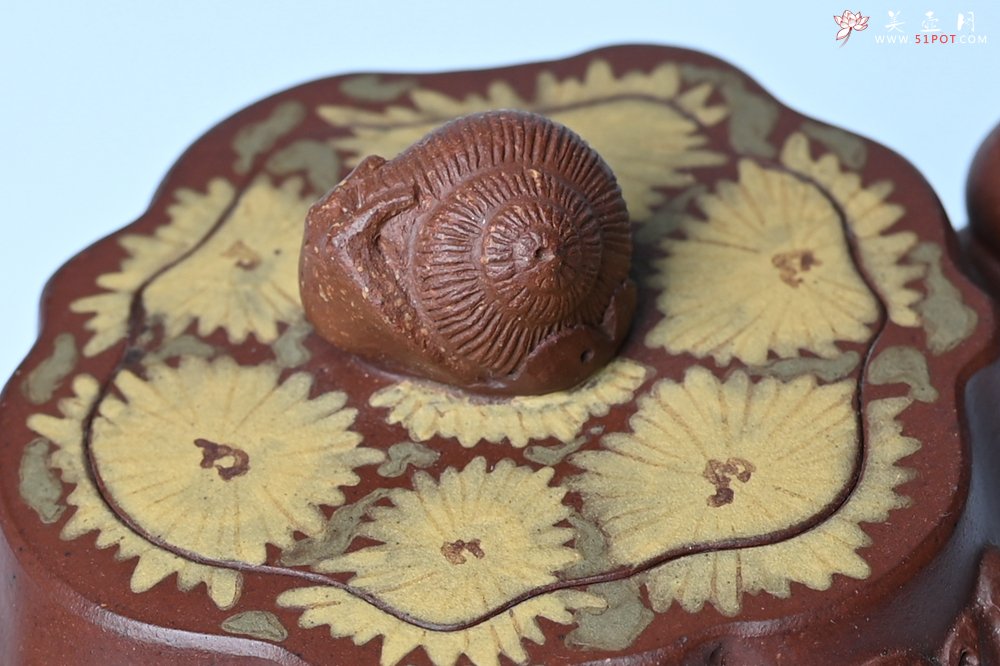 紫砂壶图片：美壶特惠 精品底槽青全手工留痕壶 细节生动 - 全手工紫砂壶网