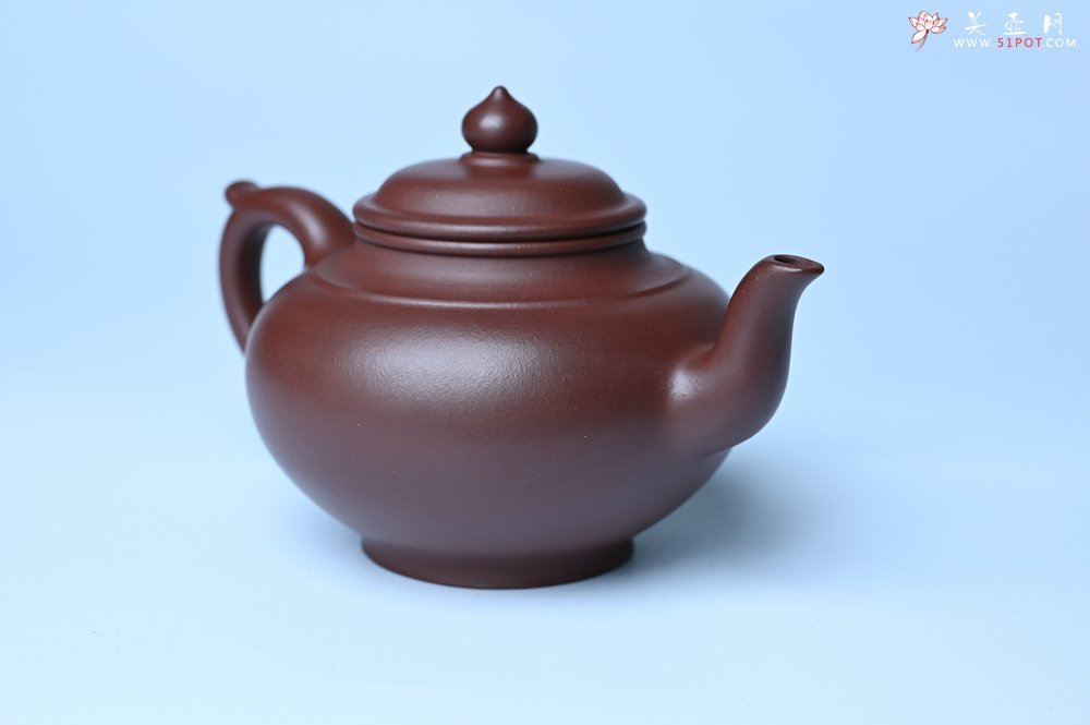 紫砂壶图片：潜力股周小培老师 4号井深井红皮龙全手工笑樱壶 养后特润 期待与您结缘 - 全手工紫砂壶网
