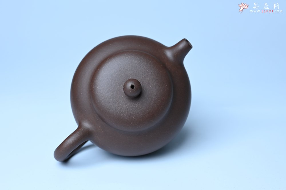 紫砂壶图片：毛国强入室弟子黄云初 特好老紫泥心无挂碍莲子壶 名家何水法书法 刘世涛伯陶刻 - 全手工紫砂壶网