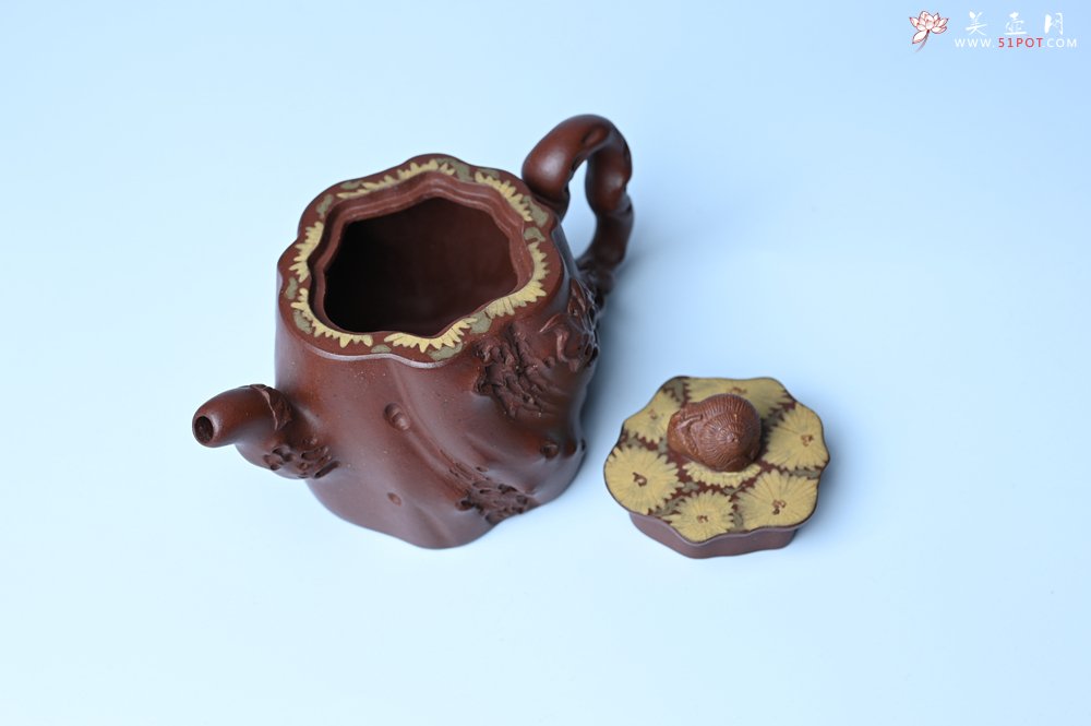 紫砂壶图片：美壶特惠 精品底槽青全手工留痕壶 细节生动 - 全手工紫砂壶网