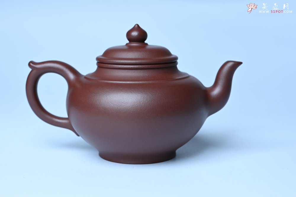 紫砂壶图片：潜力股周小培老师 4号井深井红皮龙全手工笑樱壶 养后特润 期待与您结缘 - 全手工紫砂壶网