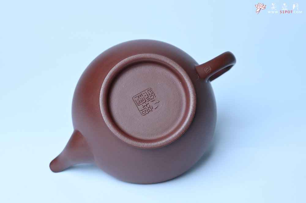 紫砂壶图片：潜力股周小培老师 4号井深井红皮龙 全手工汉云壶 - 全手工紫砂壶网