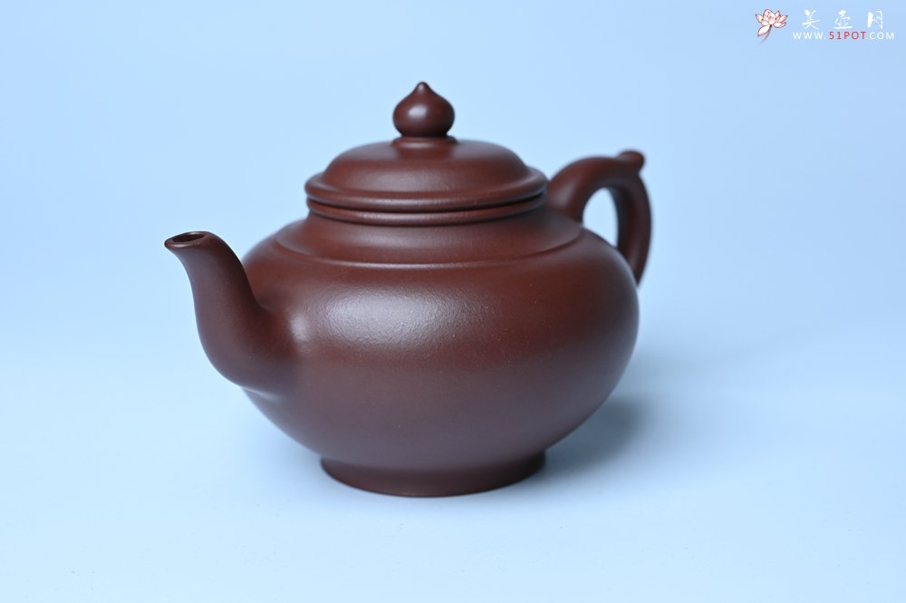 紫砂壶图片：潜力股周小培老师 4号井深井红皮龙全手工笑樱壶 养后特润 期待与您结缘 - 全手工紫砂壶网