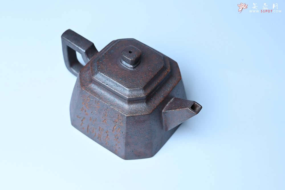 紫砂壶图片：美壶特惠 柴烧八方紫砂壶 茶人醉爱 - 全手工紫砂壶网