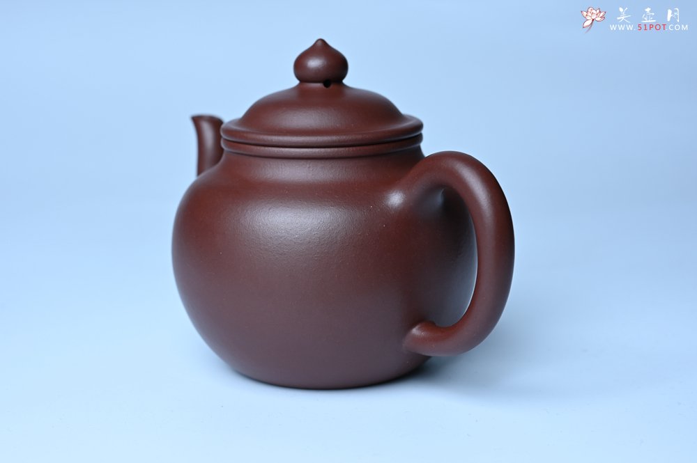 紫砂壶图片：油润黄龙山4号深井红皮龙 全手工高宫灯壶 东西灰常赞 - 全手工紫砂壶网