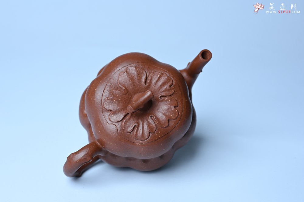 紫砂壶图片：美壶特惠 特好降坡泥 柿柿如意紫砂壶 肌理丰富生动 - 全手工紫砂壶网