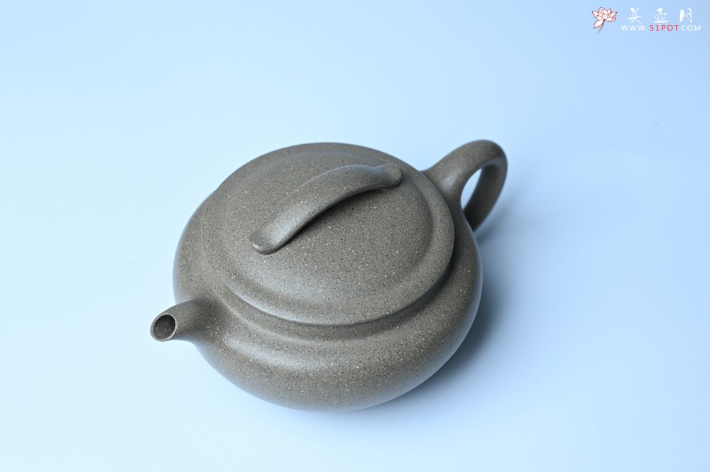 紫砂壶图片：美壶特惠 特好芝麻绿泥云帆紫砂壶 茶人醉爱 - 全手工紫砂壶网