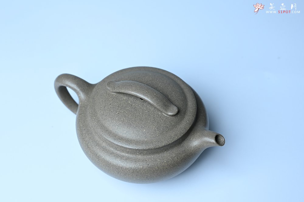 紫砂壶图片：美壶特惠 特好芝麻绿泥云帆紫砂壶 茶人醉爱 - 全手工紫砂壶网