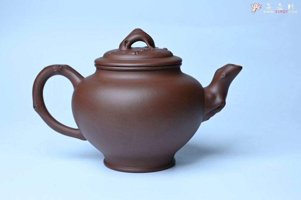 紫砂壶图片：美壶特惠 精致报春系列之梅花报春壶 - 全手工紫砂壶网