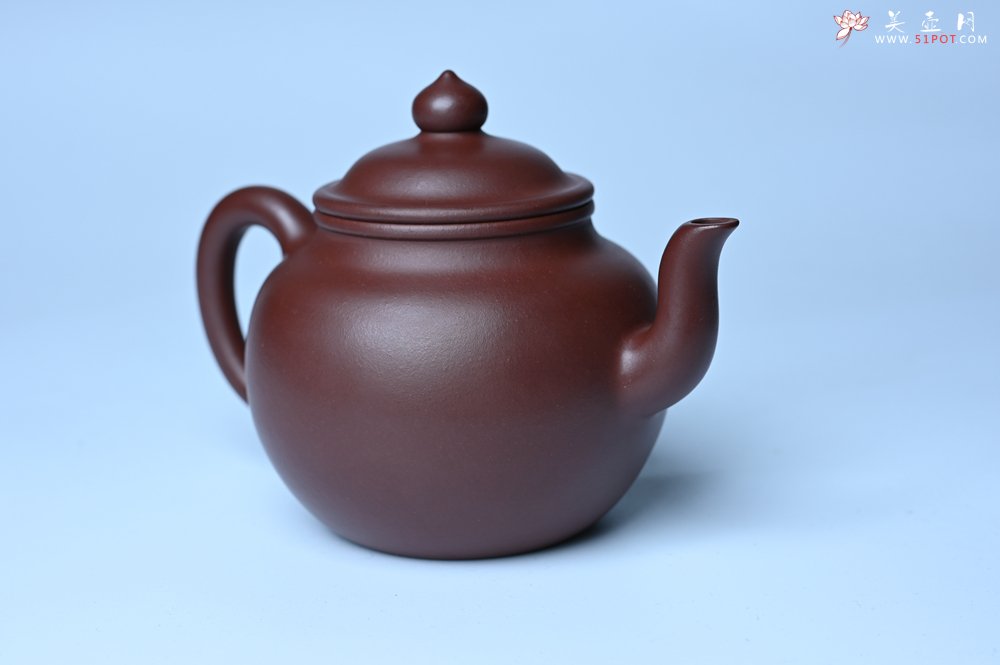 紫砂壶图片：油润黄龙山4号深井红皮龙 全手工高宫灯壶 东西灰常赞 - 全手工紫砂壶网