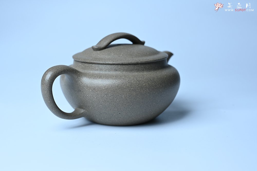 紫砂壶图片：美壶特惠 特好芝麻绿泥云帆紫砂壶 茶人醉爱 - 全手工紫砂壶网