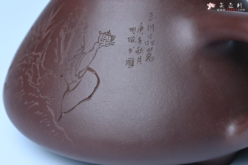 紫砂壶图片：潜力股周小培 特好全手工底槽清子冶石瓢 助工装饰品茶玩壶图 特文气 - 全手工紫砂壶网