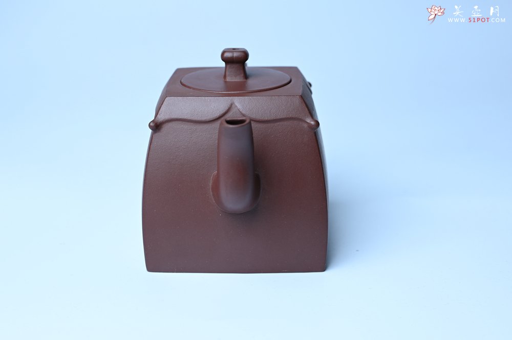 紫砂壶图片：美壶特惠 精致四方圆口壶 造型新颖 - 全手工紫砂壶网
