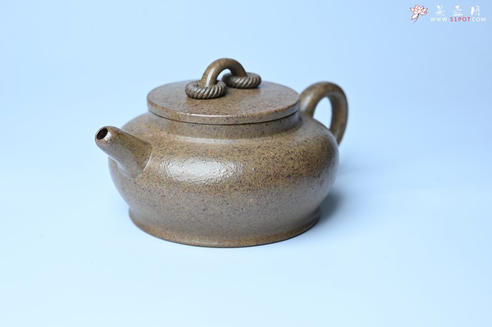 紫砂壶图片：美壶特惠 优质柴烧双圈壶 茶人醉爱 - 全手工紫砂壶网