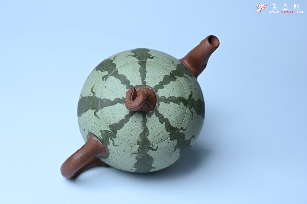 紫砂壶图片：美壶特惠 精致西瓜紫砂壶 茶人醉爱 - 全手工紫砂壶网