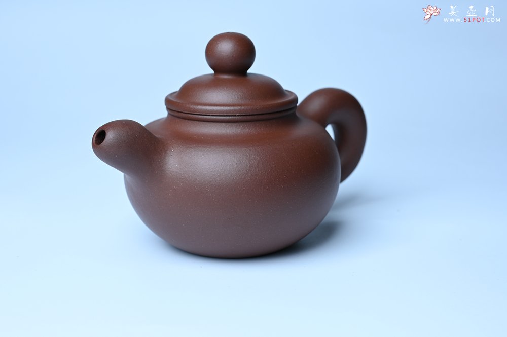 紫砂壶图片：美壶特惠 黑星红拼紫泥（家藏限量）道洪圆珠壶 - 全手工紫砂壶网