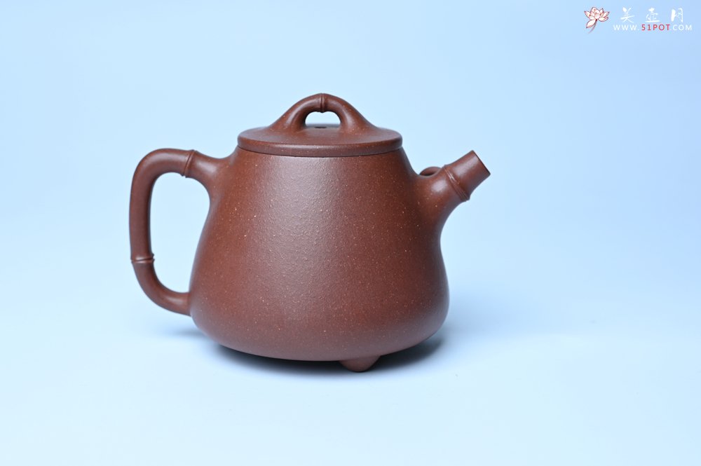 紫砂壶图片：美壶特惠 优质紫泥竹叶高石瓢壶 茶人醉爱 - 全手工紫砂壶网