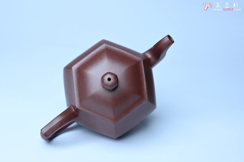 紫砂壶图片：全手工六方高韵 韵味悠长 - 全手工紫砂壶网
