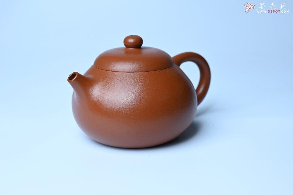 紫砂壶图片：潜力股周小培 油润黄龙山朱泥 全手工文旦壶 壶特好 期待与您结缘 - 全手工紫砂壶网